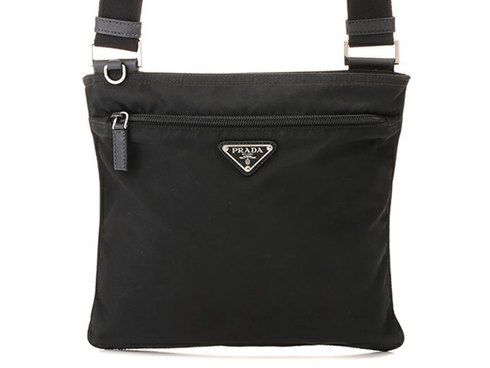 Prada Tessuto Shoulder Bag Black